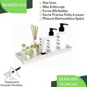 Ver imagem 2 de Porta Shampoo Inox Suporte De Parede Banheiro Branco MAX