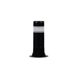 Poste Balizador Luminária Aura Casa Sítio Jardim 25cm Preto - 1
