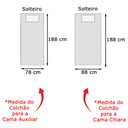 Ver imagem 5 de Bicama Cama com Auxiliar Solteiro Branca Chiara - Phoenix Baby