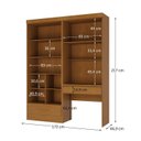 Ver imagem 3 de Conjunto Escrivaninha e Módulo 2 Portas 2 Gavetas com Maleiro