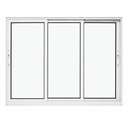 Ver imagem 2 de Janela de Correr 3 Folhas Alumínio Branco 120x120 Linha 25 Jade