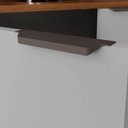 Ver imagem 3 de Armário Torre Quente Luisa 4 Portas 100% MDF 60cm Naturalle e Off White Moderna