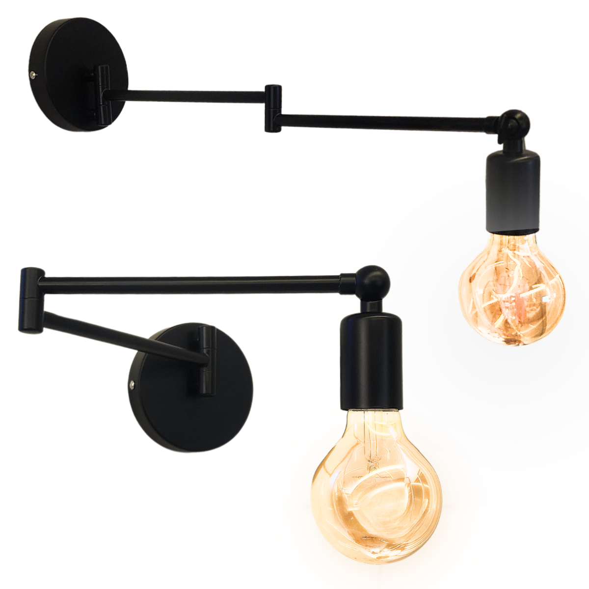 Ver imagem 5 de Luminária Parede Arandela Articulada 45cm Gimpo Kjbd-597:preto