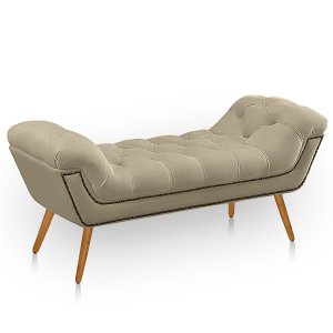 Recamier Estofada Casal King Size Ayla Veludo