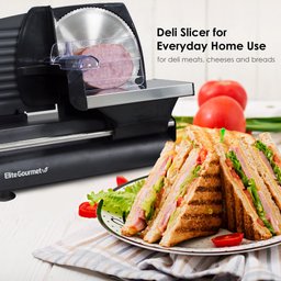 Elite Gourmet Emt-625b Fatiadora Elétrica de Carne 7.5” Preto - 6