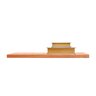 Kit 3 Prateleiras 50 Cm Verniz Mel com Suporte Invisivel - 3
