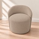 Ver imagem 5 de Poltrona Decorativa Yara Boucle Sala Estar Quarto Recepção Confortável
