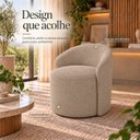 Ver imagem 3 de Poltrona Decorativa Yara Boucle Sala Estar Quarto Recepção Confortável