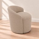 Ver mais imagens de Poltrona Decorativa Yara Boucle Sala Estar Quarto Recepção Confortável