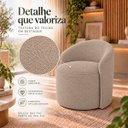 Ver imagem 2 de Poltrona Decorativa Yara Boucle Sala Estar Quarto Recepção Confortável