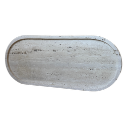 Bandeja Grazie Travertino Romano Resinado Levigado 43,5x18,5cm - 1