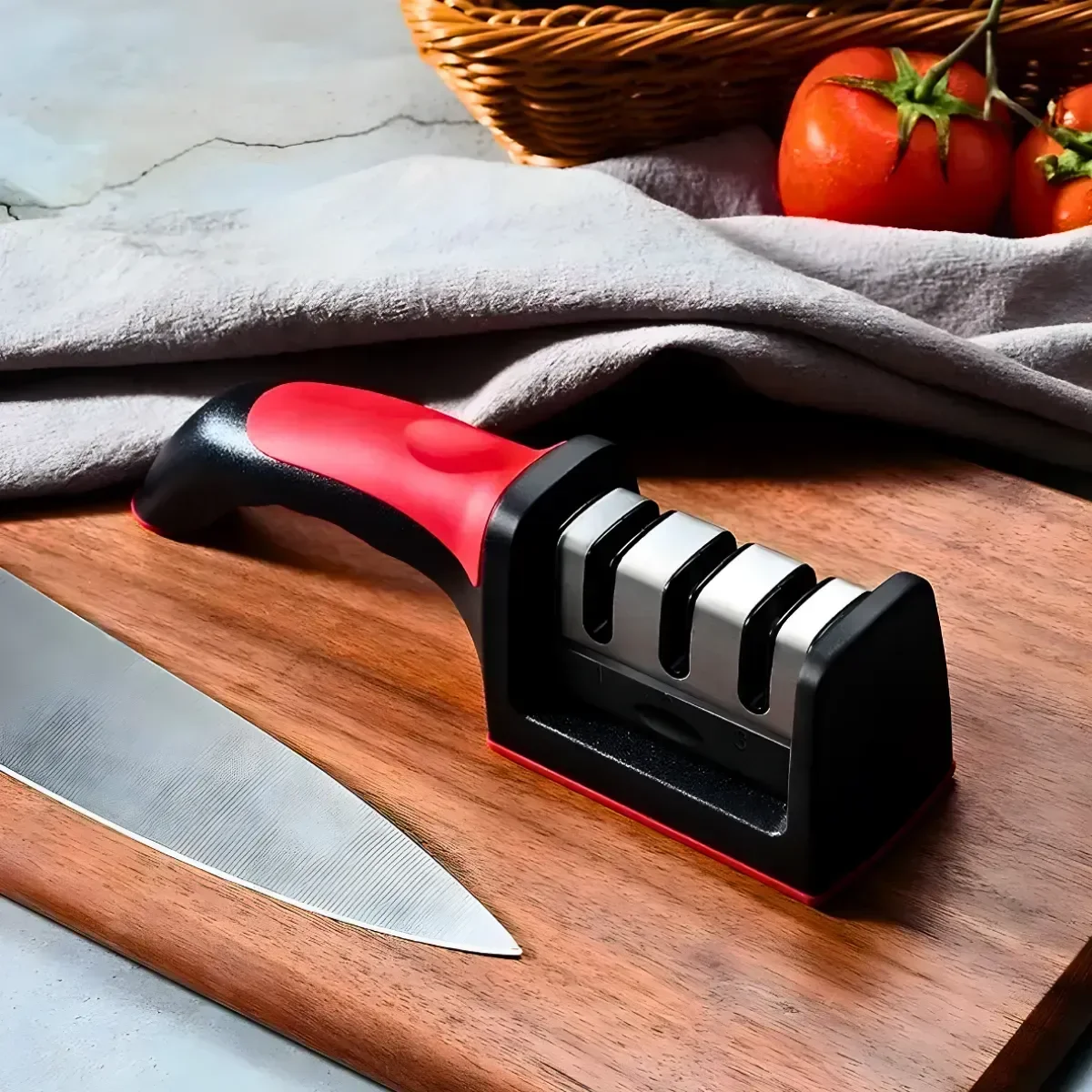 Afiador Amolador de Facas 3 Opções de Afiar Profissional - 3