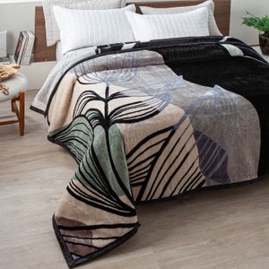 Cobertor Grosso e Quente Casal Antialérgico Raschel Estampas Estampa:miramare