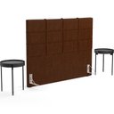 Ver imagem 7 de Cabeceira Cama Box Queen 160 cm Roma W01 Couríssimo Marrom - Lyam Lyam Decor