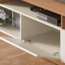 Home Theater 2 Portas Basculantes com Led Humaitá - Off White Matte / Freijó - 5
