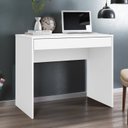 Ver imagem 3 de Conjunto 2 Peças com Escrivaninha 91cm Facility e Cadeira Escritorio Diretor Tela Mesh Tok 3310 Branco Preto