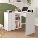 Ver imagem 5 de Mesa para Computador Amel Home 140cm Porta Ripada de Correr Mdp Branco G11 - Gran Belo