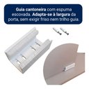 Ver mais imagens de Porta Branca Friso 23 80x210cm + Kit de Correr Branco