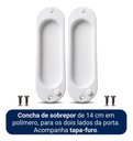Ver imagem 6 de Porta Branca Friso 23 80x210cm + Kit de Correr Branco