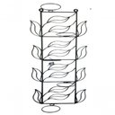 Ver imagem 2 de Suporte Ferro para Plantas Folhas 5 Vasos - Preto
