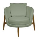 Ver imagem 6 de Poltrona Decorativa Austin Bouclé Verde Claro - Nexta Casa