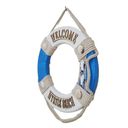 Ver imagem 3 de Enfeite Boia Myrtle Beach 30cm Madeira e Corda Algodão A6693