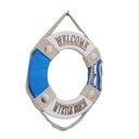 Ver imagem 2 de Enfeite Boia Myrtle Beach 30cm Madeira e Corda Algodão A6693