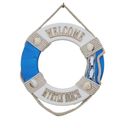 Ver imagem 1 de Enfeite Boia Myrtle Beach 30cm Madeira e Corda Algodão A6693