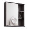 Espelheira Banheiro Mdf com Porta 56cm Treviso Titanium - 1