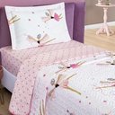 Ver imagem 3 de Enxoval Kit Colcha + Jogo de Cama Lençol Bouti Solteiro Infantil Kids 4 Peças 100% Poliéster -