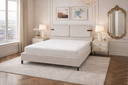 Ver imagem 1 de Cama Queen 160cm Estofada Luxo Direto do Fabricante Versala Bege Linho