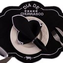 Ver imagem 2 de Jogo Americano Sousplat Mesa Posta Bordado Guardanapo 12 Peças:Churrasco