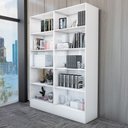 Ver imagem 2 de Estante para Livros Duda 8 Prateleiras Branco - Carioca Móveis
