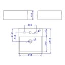Ver imagem 3 de Cuba Deca de Apoio Quadrada com Mesa 41x41 Branca L.73.17