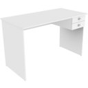 Ver imagem 6 de Mesa para Escritório Escrivaninha 2 Gavetas Branco