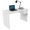 Ver imagem 1 de Mesa para Escritório Escrivaninha 2 Gavetas Branco