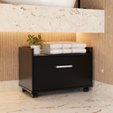 Ver imagem 2 de Armario Gabinete para Banheiro com Gaveta e Rodinhas