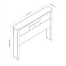Cabeceira de Cama Casal Luxo Havana 140cm - 3