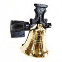 Ver imagem 1 de Sino de Bronze com Suporte para Parede/teto - 1,5 Kg