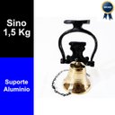 Ver imagem 2 de Sino de Bronze com Suporte para Parede/teto - 1,5 Kg