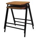 Ver imagem 4 de Banco Stak Decorativo Baixo Preto - Overseas