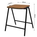 Ver imagem 6 de Banco Stak Decorativo Baixo Preto - Overseas