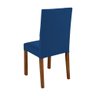 Kit 6 Cadeiras De Jantar Azul Marinho Base Madeira Azul - 4