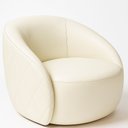 Ver imagem 1 de Poltrona Decorativa Fixa 87cm Hermon Courino Off White- Sallar Home