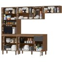 Ver imagem 3 de Armario de Cozinha Pop 1 Forno com 12 Portas e 1 Gaveta Freijo/chumbo/freijo