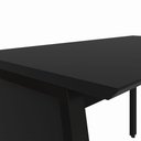 Ver imagem 6 de Escrivaninha em L 150cm x 150cm Pés Cavalete com Tampo Chanfrado e Gaveteiro Móvel com 3 Gavetas