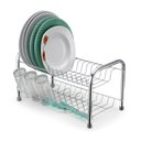 Ver imagem 1 de Escorredor Pratos Berço Metal com Porta Copos Cromado 40x26 - 107516