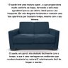 Sofá Estofado 2 Lugares Sala Estar Recepção Lavínia Suede Cor:azul Marinho - 2