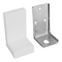 Ver imagem 1 de 50 Cantoneiras Suporte Aéreo Fixação Móveis com Capa Branca