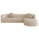 Ver imagem 2 de Sofá Modular Luxuoso Sala de Estar Decoração Luxo 265cm Lado Esquerdo Suede Celinne